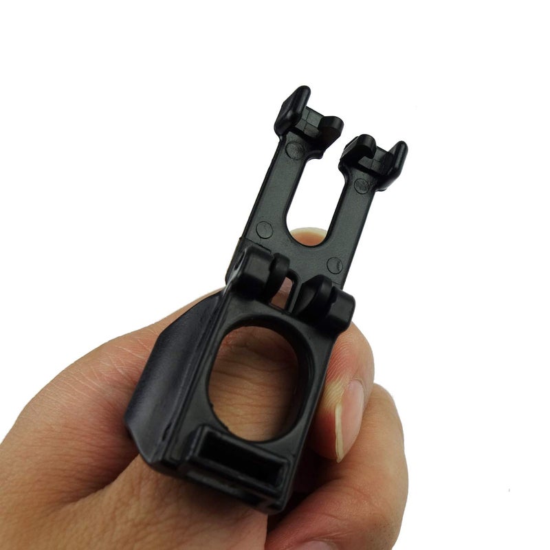 Zelerdo 4 Pack Black Plastic Snorkel Clip Replacement for Snorkeling and Scuba Diving - Image 3
